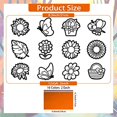 thumbnail image 2 of Juego de 24 pegatinas atrapasoles de papel con efecto de vidrieras de girasol para ventanas, para puertas de interior, 2 of 8