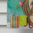 thumbnail image 4 of Christmas Tree and Chocolate Brown Shih Tzu Flag Canvas House Size BB1621CHF, 4 of 4