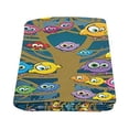 thumbnail image 2 of CADecor Colored Funny Birds Sitting on a Tree Throw Blanket Bed Sofa Blanket 58x80 inches, 2 of 3