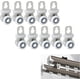 thumbnail image 1 of Rieles de Cortina Deslizantes KAIYANG Paquete de 10 Metal con Ruedas, 1 of 5