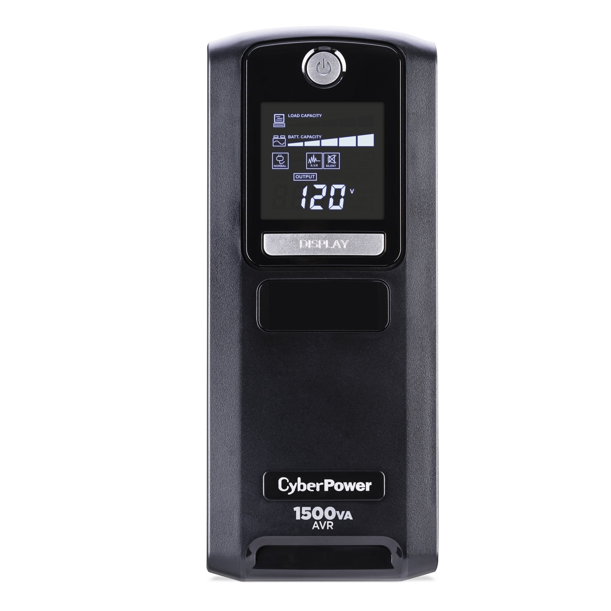 CyberPower LX1500GAVR Battery Backup UPS, 1500VA/900W, 120V, 10 Outlets, LCD, AVR, 6 ft Cord, Black