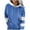 Blue, variant on Womens Oversized Hoodie Zip up Sweatshirt for Women Black Pullover Hoodie Women Long Sleeve Tops for Women Square Neck My Orders past Orders