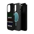 thumbnail image 2 of DistinctInk MagSafe Tough Case for Apple iPhone 14 Pro Max (6.7" Screen) - Money Can't Buy Happiness, Rather Cry in Jaguar - Lightweight Grip, 2 of 6
