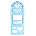 thumbnail image 3 of CAROOTU Multifunctional Geometric Ruler Geometric Drawing Template Measuring Tool For School Office Supplies, 3 of 7