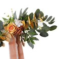 thumbnail image 2 of Arreglo de flores artificiales del respaldo de la silla artificial artificial naranja, 2 of 3