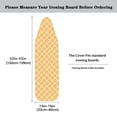 thumbnail image 5 of HELLHERO Yellow Checkered Pattern Design Ironing Board Cover for Tailor Elastic Edge Easy to Install Hook and Loop, 5 of 5