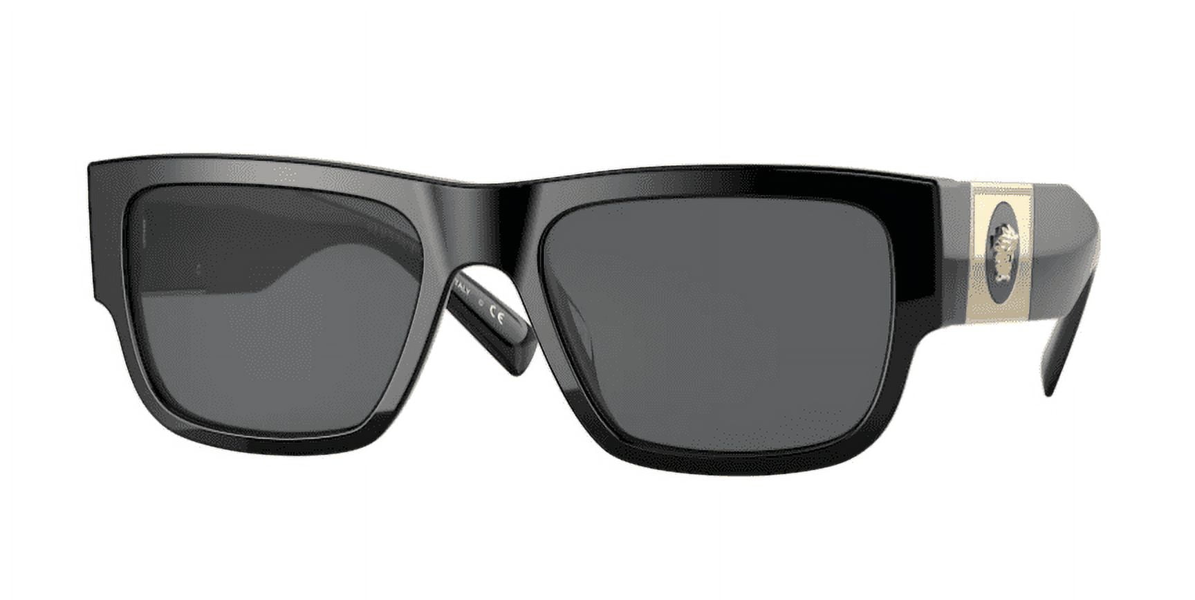 Versace Dark Gray Rectangular Men's Sunglasses VE4406 GB1/87 56 Optical
