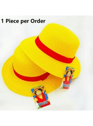 ONE PIECE Luffy Ace Straw Hat Anime Character Cosplay Props Cowboy Hat  Straw Hat Sunscreen Sun Hat Flat Cap Cartoon Costume Gift