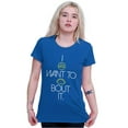 thumbnail image 3 of I Donut Want to Taco Bout it Food Pun Womens Slim Fit Graphic Tee Brisco Brands L, 3 of 5
