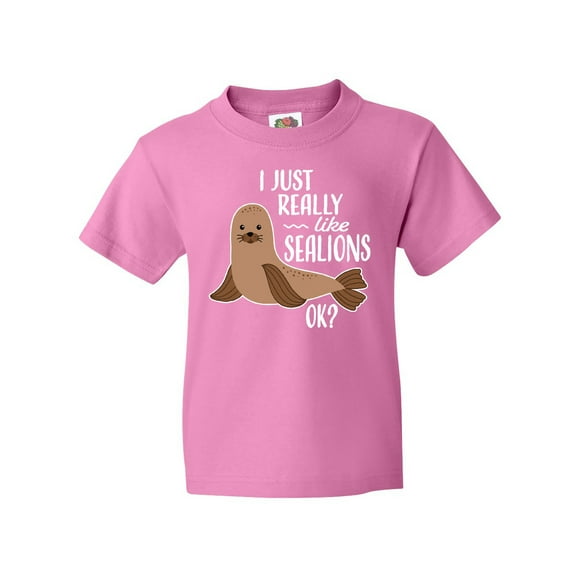 Inktastic I Just Really Like Sea Lions Ok Youth T-Shirt