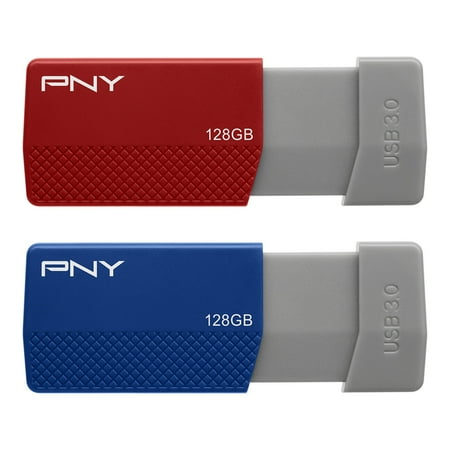 UPC: 0751492660721 | PNY USB 3.0 Flash Drives  128GB  Assorted Colors  Pack Of 2 Drives