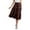 Coffee, variant on MIXUE Skirts For Women Summer Solid Color Elastic High Waist Drawstring A Line Elegant Casual Skirt Activewear,Green,L