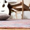 thumbnail image 5 of SAFAVIEH Serapi Donald Oriental Machine Washable Area Rug, Rust/Blue, 6'7" x 6'7" Square, 5 of 12