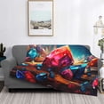 thumbnail image 2 of Naloa Colorful Stone World Flannel Fleece Throw Blanket for Bed Couch, Thick Blanket - All Seasons Suitable for Women, Men and Kids-80"x60", 2 of 6