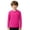 Hot Pink, variant on Boys Long Sleeve Swim Shirt Summer Beach Sun Rash Guard for Kids Solid Color for UPF Protection for Ocean Black 110