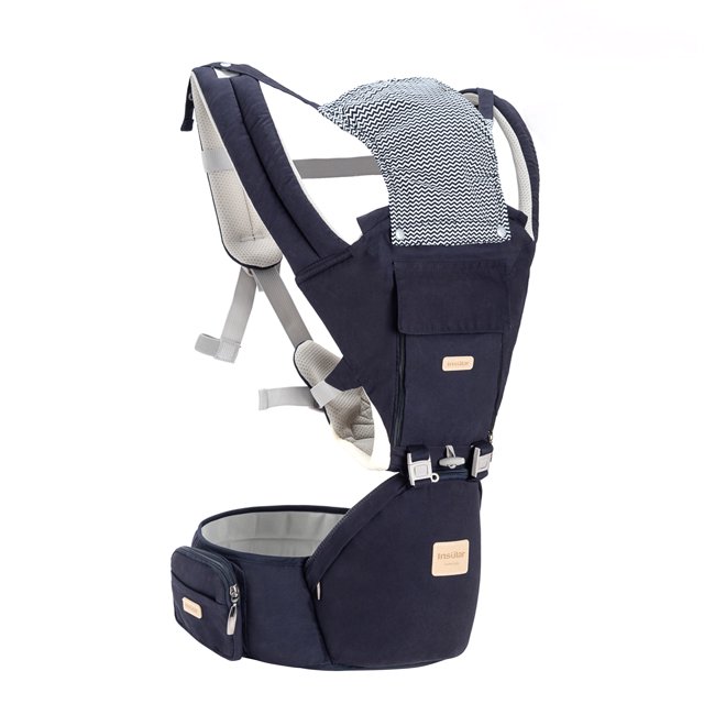 Portabebé Insular Multifuncional con Asiento de Cadera Soporte Lumbar Wasit