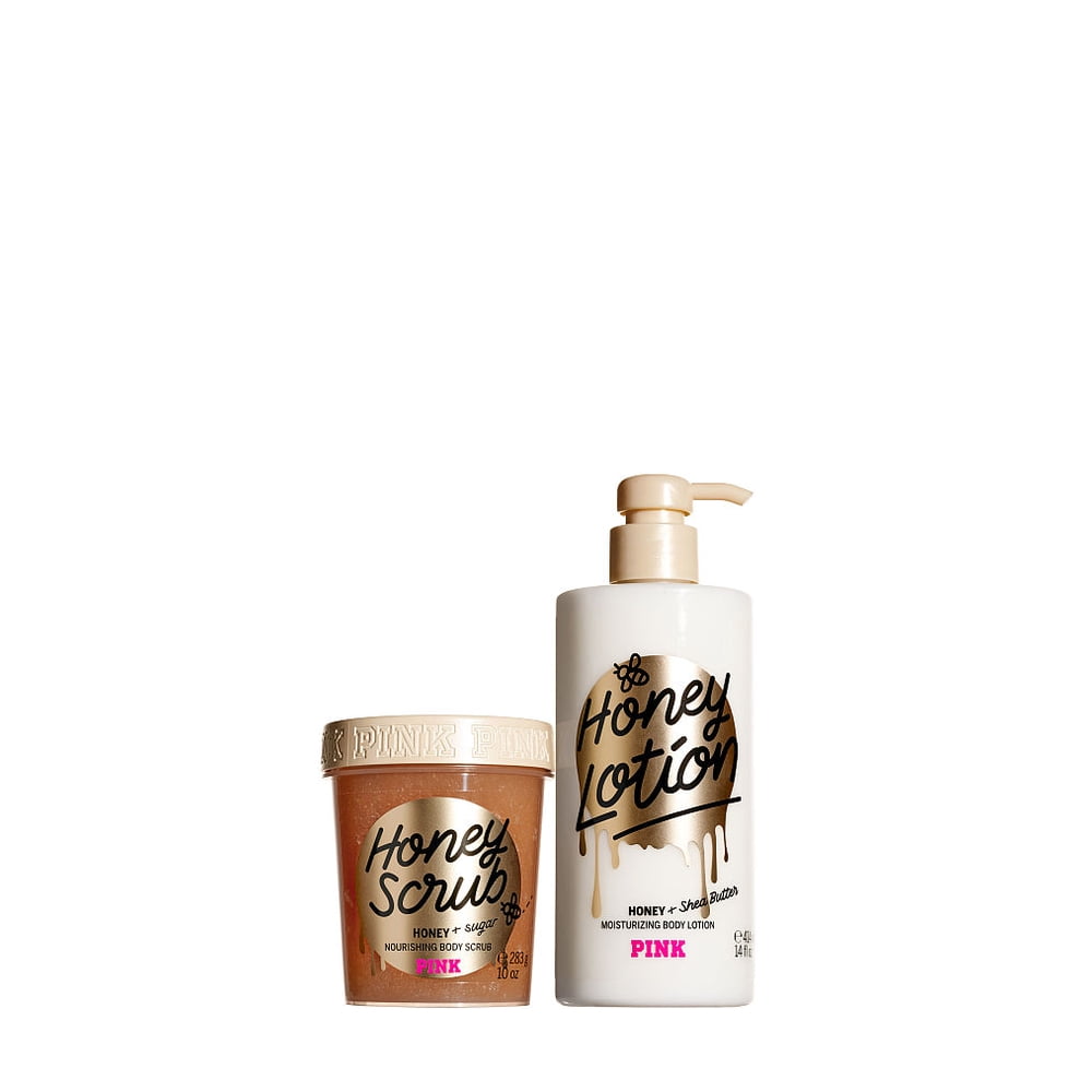 Victoria's Secret Daily Honey Body Duo Lotion and Scrub Set10 oz/14 fl