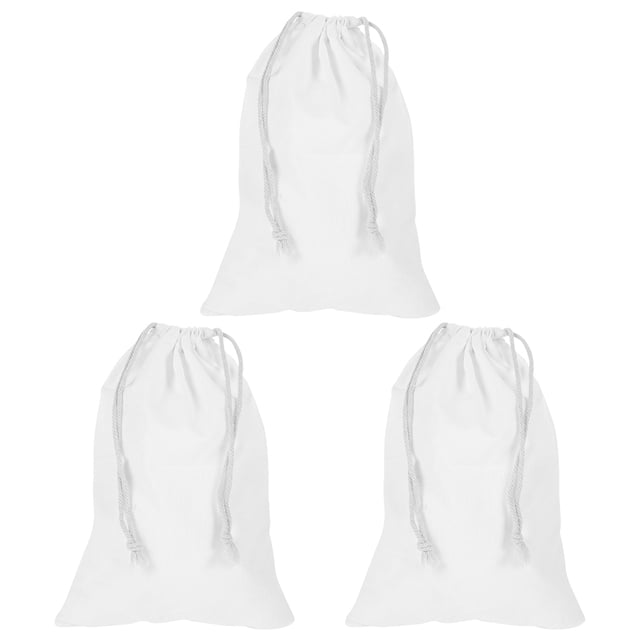 KAKOWELY 3pcs DIY Drawstring Bag Tie-dye Drawstring Pouch Kids DIY Gift Bag Accessory,11.81"X7.87"X0.31"