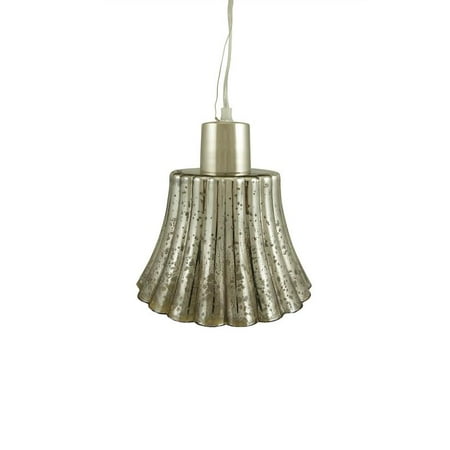 

9 Metallic Mercury Glass Bell Hanging Pendant Ceiling Lamp