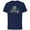 Navy, variant on Stitch Aloha Christmas Holiday Standard - Short Sleeve Cotton T-Shirt for Adults - Customized-Navy