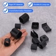 thumbnail image 4 of 20 Tapas para Patas de Silla, 0.75" Diámetro. Protectores de Suelo para Sillas de Oficina, Almohadillas Antideslizantes para Pisos de Madera, Negro, 4 of 7