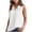 *White, variant on VBVC Women's Sleeveless Crinkle Button Down Blouse, Ladies' Collared V-Neck Tank Top, Casual Solid Color Summer Shirt For Women,Army Green,S-2XL