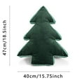 thumbnail image 2 of Gytml Christmas Themed Embroidered Cushion 3D Pattern Soft And Comfortable Winter Throw Pillow With Insert For Living Room And Bedroom Decoration Dark Green One Size, 2 of 4