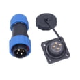 thumbnail image 2 of Square Waterproof Plug Socket, Copper Contacts Industrial Connector Adapter  Conductivity SP20 AC 380V  For Electronic Equipments For Communications, 2 of 8