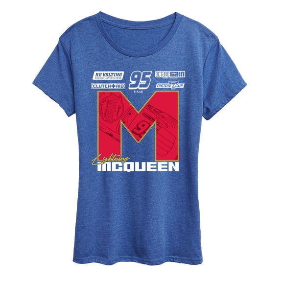 Cars - Lightning McQueen Race Jersey - Women's Short Sleeve Graphic T-Shirt