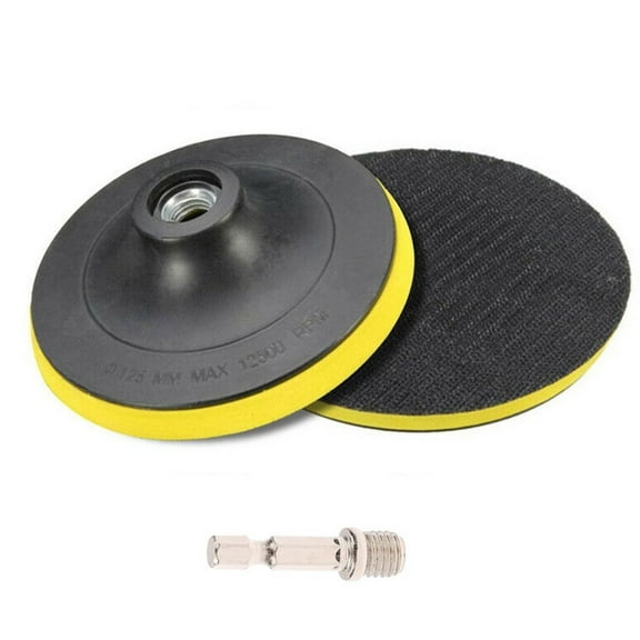 5 Inch 125Mm Hook and Loop Buffing Pad Rotary Backing Pad with M10 Drill Adapter