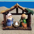 thumbnail image 2 of Estatua de la figura de la natividad Pesebre Pesebre Pequeño Pesebre Celebrando de Jesús Iglesia Magideal Estatua de la figura de la natividad, 2 of 6