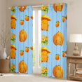 thumbnail image 2 of Erosebridal Kids Cute Capybara Fruit Oranges Curtains Pack of 2 (42x84 Each),Harvest Pumpkins Curtains Blackout For Boys Girls,Ultra Soft Home Decor, 2 of 6