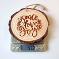 thumbnail image 2 of Christmas Tree Real Wood Ring Hanging Decoration Indoor Outdoor Christmas Ornament, 2 of 2