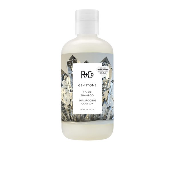 Champú de color de piedras preciosas R+Co | El control del encrespamiento repara y preserva el color del cabello | Vegano + Libre de Crueldad | 8,5 onzas