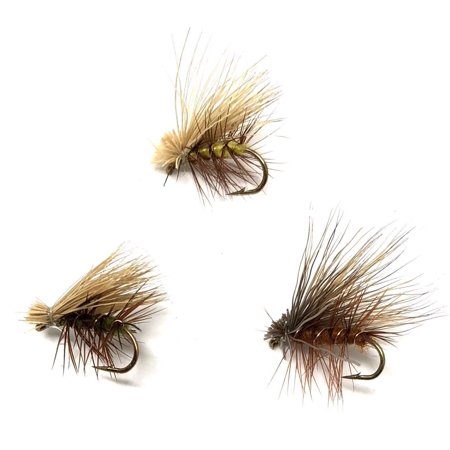 Elk Hair Caddis Fly Pattern - Elk Hair Caddis Variety - 24 Flies - 3 Size Assortment 14,16,18