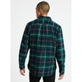 thumbnail image 4 of Free Assembly Men's Two Pocket Cotton Flannel Shirt with Long Sleeves, Sizes XS-3XL, 4 of 7