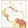 thumbnail image 2 of Ambesonne Vintage Cartography Duvet Cover Sets, Retro Americas, 2-Twin, Eggshell Multicolor, 2 of 2