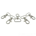 thumbnail image 3 of 10 Pack - Premium Metal Lobster Claw Clasps - Wide 3/4 Inch D Ring - 360° Swivel Trigger Snap Hooks by Specialist ID, 3 of 7