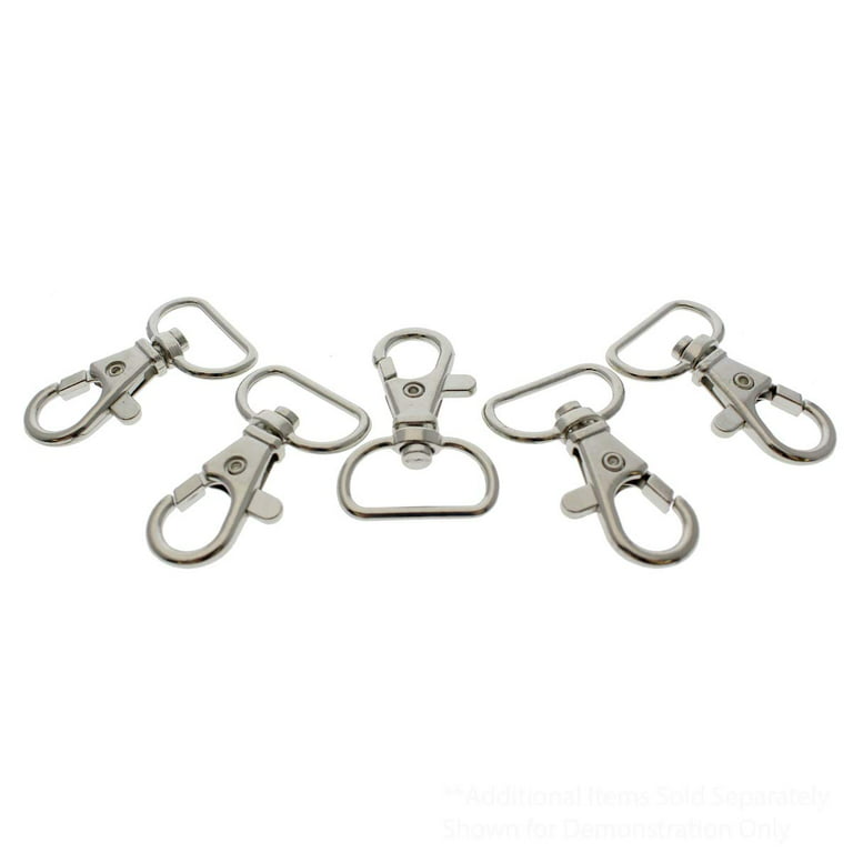 Swivel Clasps 3/4 D Ring Lobster Clasp Claw for Strap Push Gate Lanyard Swivel Snap Hook Clips(Assorted Color, 16 Pcs)