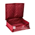 thumbnail image 5 of atorakushon Parachute Fabric Saree Garments Covers Clothes Storage sari Bag Wardrobe Organizers Double Zip Lock For Dress Accessories 2 Pieces Maroon, 5 of 5