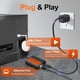 thumbnail image 2 of Adaptador Ethernet Finevoy 1000 Mbps USB-C a RJ45 para Google TV, 2 of 9