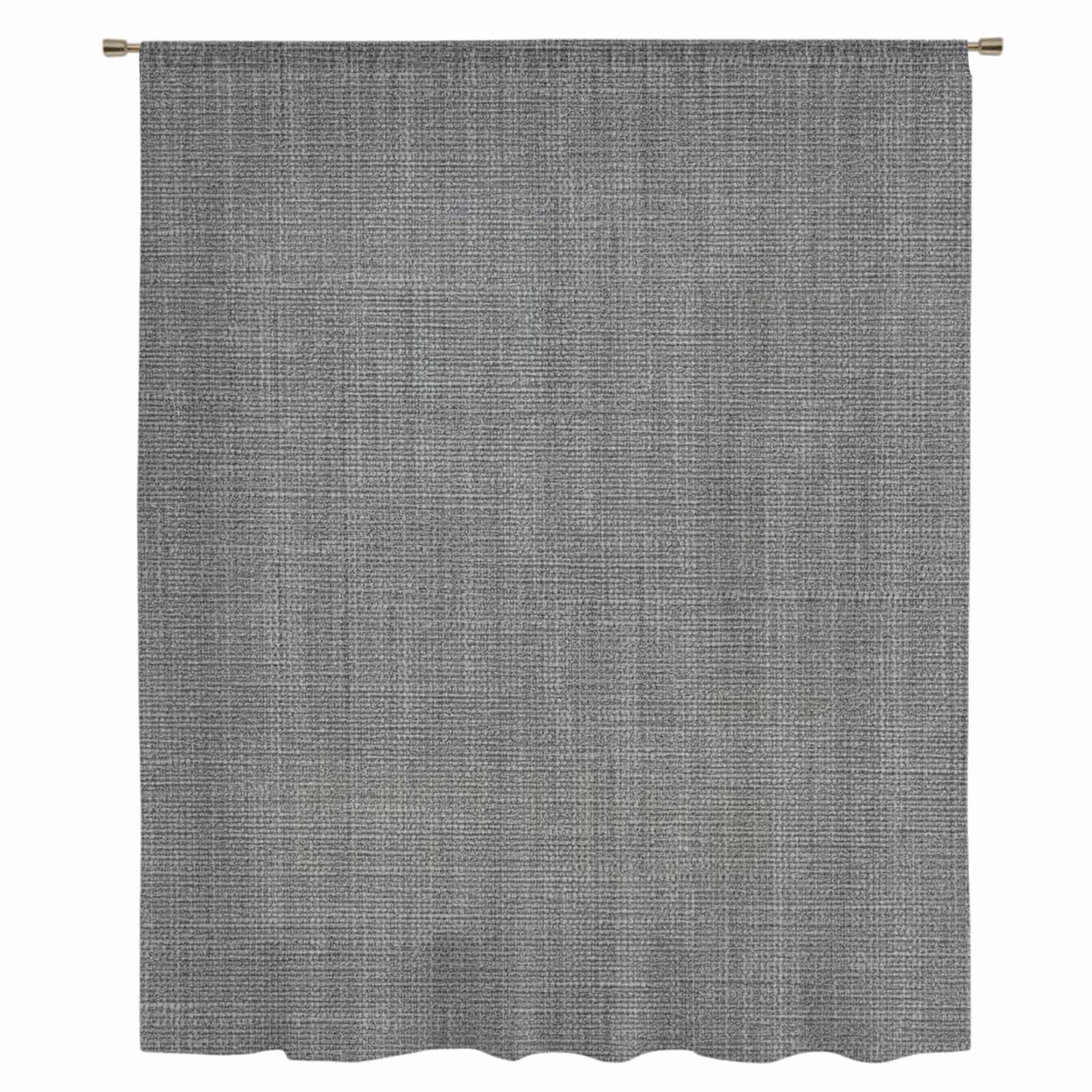 Vintage Dark Gray Sheer Curtains 45 Inches Long, Farmhouse Retro Solid Color Linen Texture Light Filering Curtains, Breathable Simi Curtain Privacy Drapes for Kitchen Bathroom Small Window Treatment