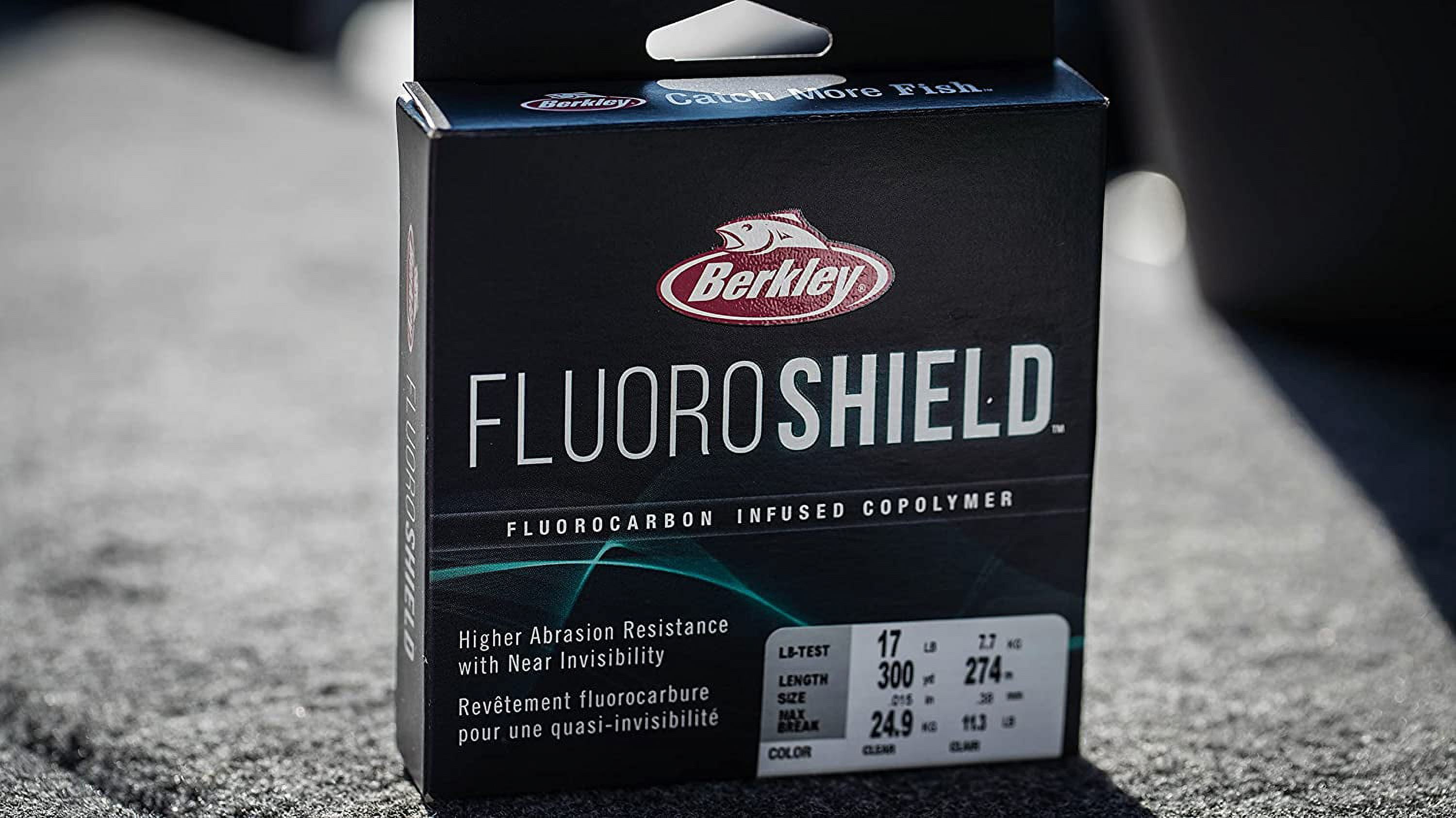Berkley FluoroShield™ Fishing Line, Clear, 15 lb Test Strength, 300 yd