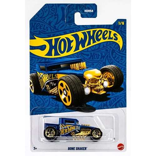 Mattel - Hot Wheels 58th Anniversary Blue & Gold Car - BONE SHAKER [JKX81] 1/6