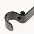 thumbnail image 3 of 2Pieces Roman Curtain Rod Bracket Curtain Pole Rod Wall Bracket Holder Black, 3 of 7