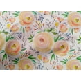 thumbnail image 4 of oneOone Cotton Poplin Yellow Fabric Leaves & Flowers Floral Craft Projects Decor Fabric Printed By The Yard 42 Inch Wide, 4 of 4