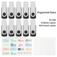 thumbnail image 2 of Unidad flash USB Enfain 32 GB USB 3.0, paquete de 10 (negra), 2 of 8