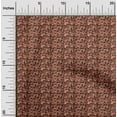 thumbnail image 2 of oneOone Velvet Orange Fabric Abstracts Craft Projects Decor Fabric Printed By The Yard 58 Inch Wide, 2 of 5