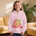 thumbnail image 2 of Pzuqiu Strawberry Hoodies for Kids Warm Fleece Children's Long Sleeve Sweatshirt Fashion Soft Fall Winter Clothes Versatile Lightness Practical Casual Clothes for Girls 4-5, 2 of 7