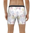 thumbnail image 4 of Picia Hand Drawn Rabbit Pattern Men's Athletic Long Leg Briefs , Performance Stretch Underwear，Moisture-Wicking, 4 of 7